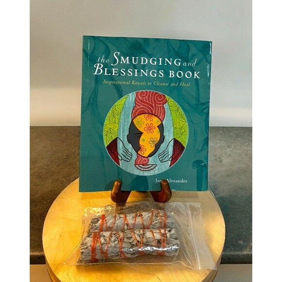 2 Pack White Sage Smudge Sticks with The Smudging And Blessings Book Relax - Picture 1 of 3